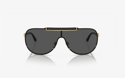VS-A (Versace sunglasses VE2140 black & gold frame/dark grey lenses) 1225915959