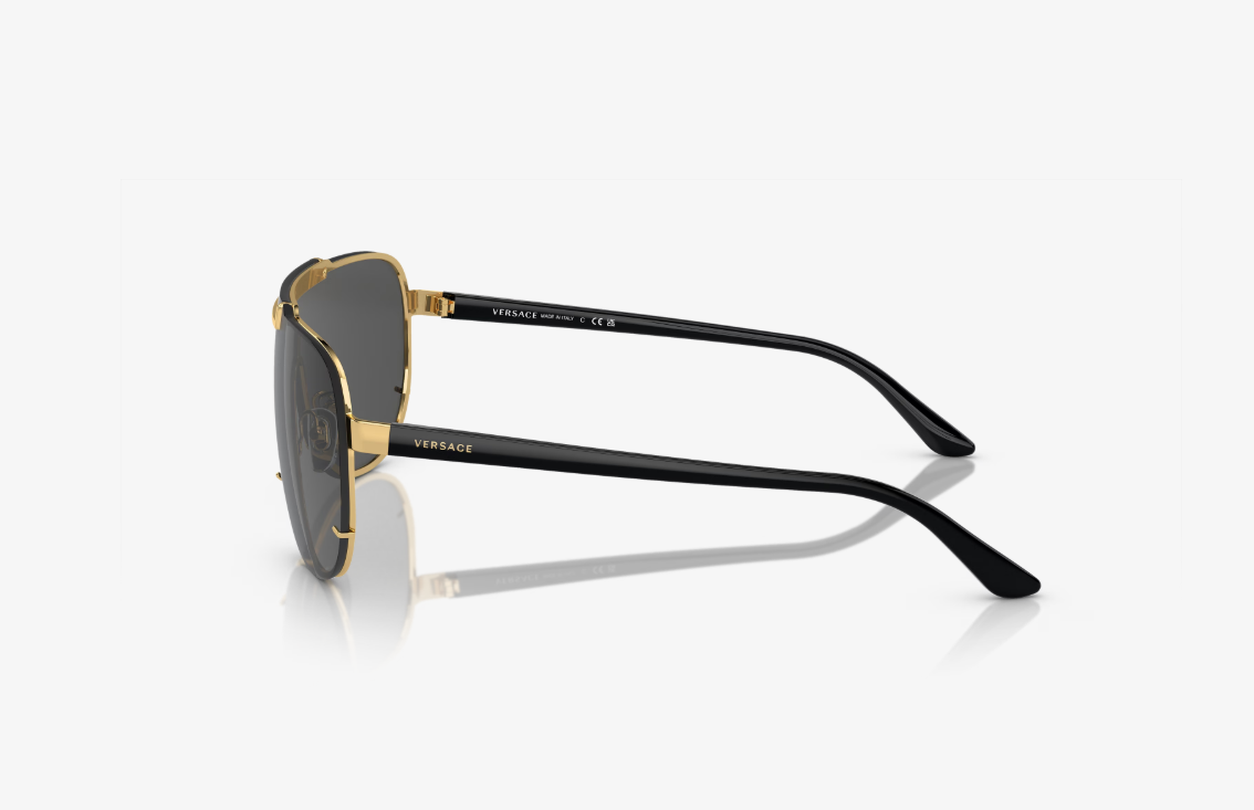 VS-A (Versace sunglasses VE2140 black & gold frame/dark grey lenses) 1225915959