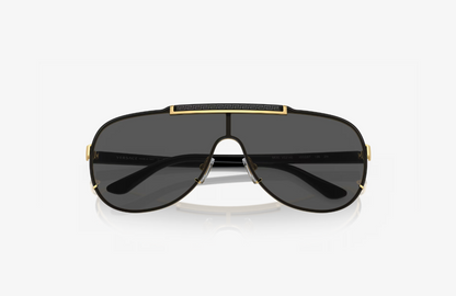 VS-A (Versace sunglasses VE2140 black & gold frame/dark grey lenses) 1225915959