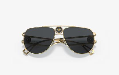 VS-D (Versace sunglasses VE2225 gold frame/grey lenses) 1225919311