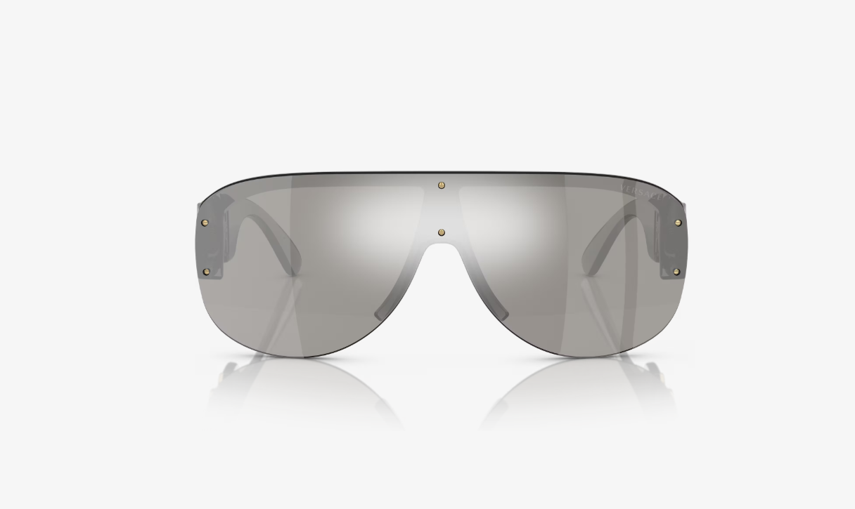 VS-E (Versace sunglasses VE4391 transparent grey frame/light grey mirror silver lenses) 1225920987
