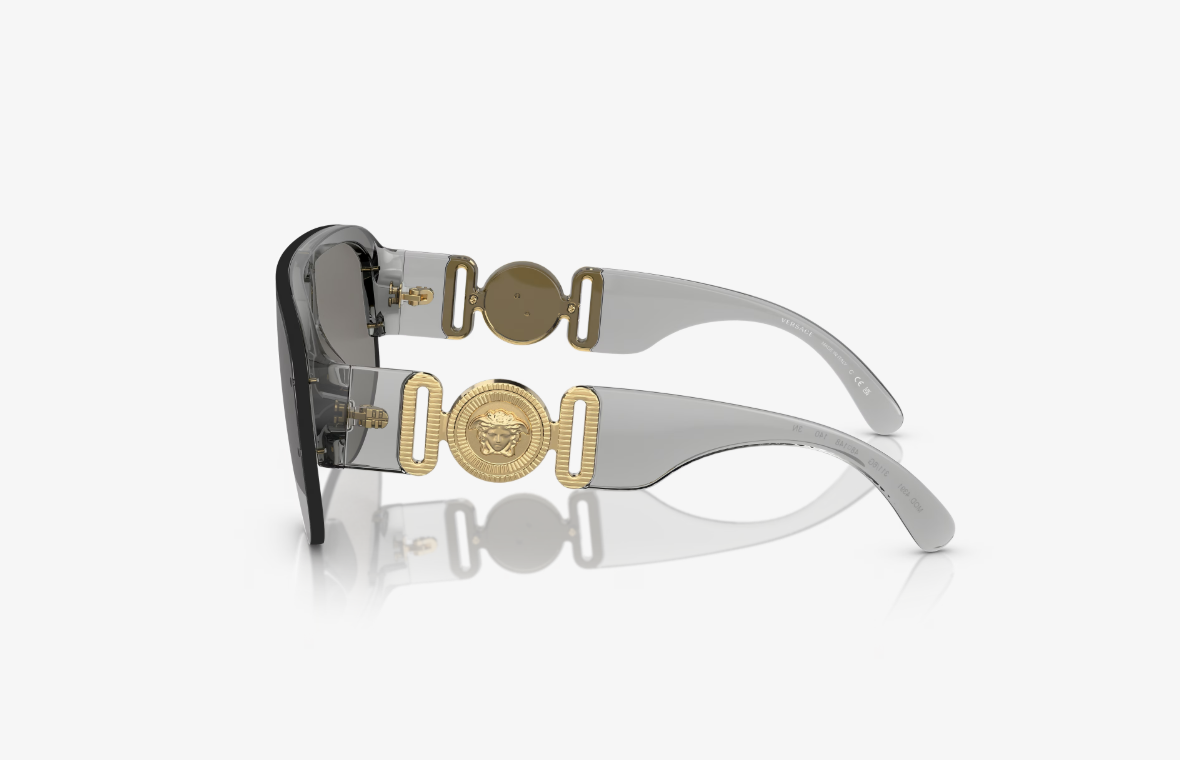 VS-E (Versace sunglasses VE4391 transparent grey frame/light grey mirror silver lenses) 1225920987