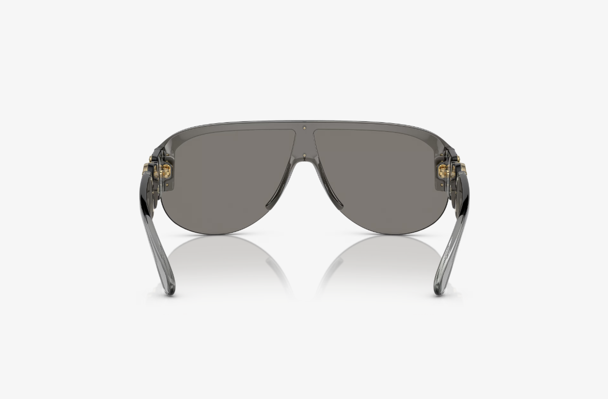 VS-E (Versace sunglasses VE4391 transparent grey frame/light grey mirror silver lenses) 1225920987