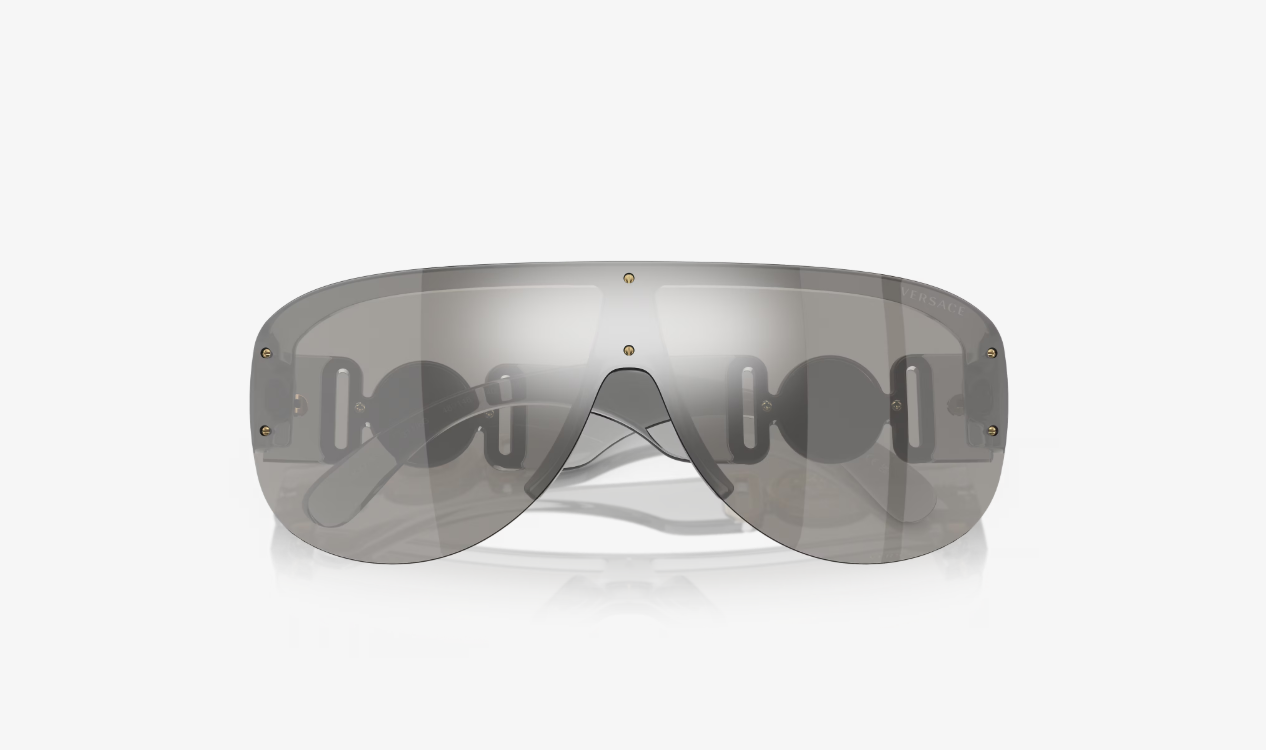 VS-E (Versace sunglasses VE4391 transparent grey frame/light grey mirror silver lenses) 1225920987