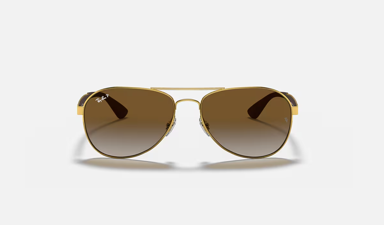 RB-C1 (Ray-ban polished arista gold frame/grey gradient brown polarised lenses) 1125915836