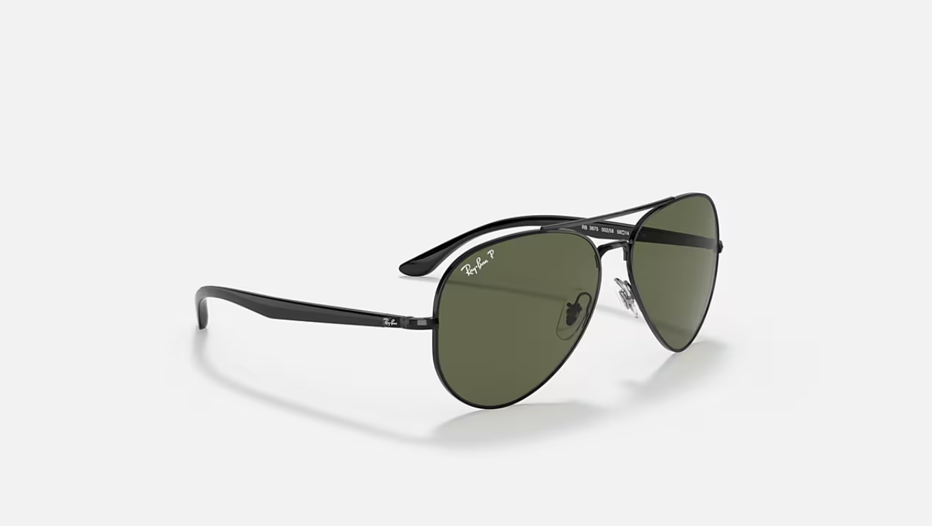 RB-D1 (Ray-ban RB3675 polished black frame/green polarised lenses) 1225915019