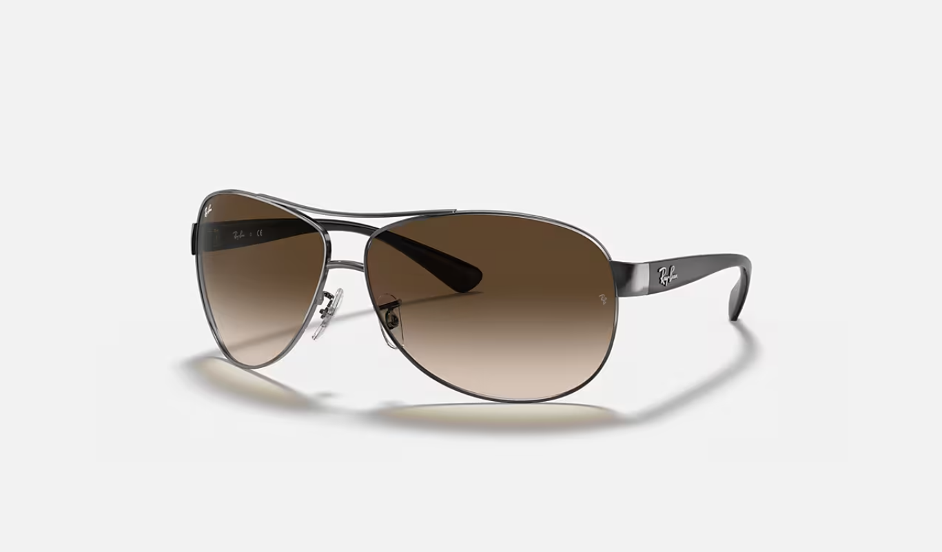 RB-E1 (Ray-ban RB3386 gunmetal frame/brown gradient dark brown lenses) 1125912863