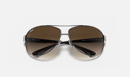 RB-E1 (Ray-ban RB3386 gunmetal frame/brown gradient dark brown lenses) 1125912863