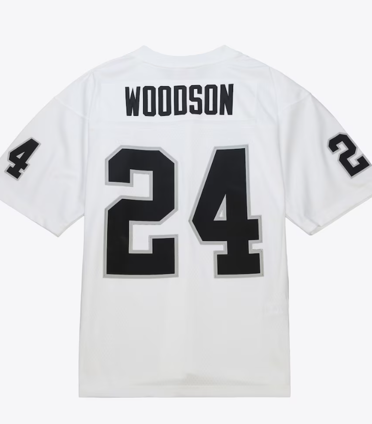 MNA-P49 (Mitchell & ness legacy jersey oakland raiders charles woodson chl 98-99 road white) 1225910869