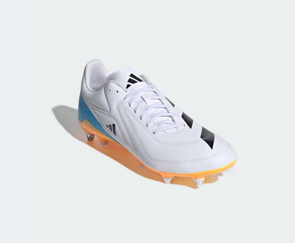 A-C72 (Adidas RS15 soft ground boots white/lucid aquamarine/lucid tangerine) 122597214