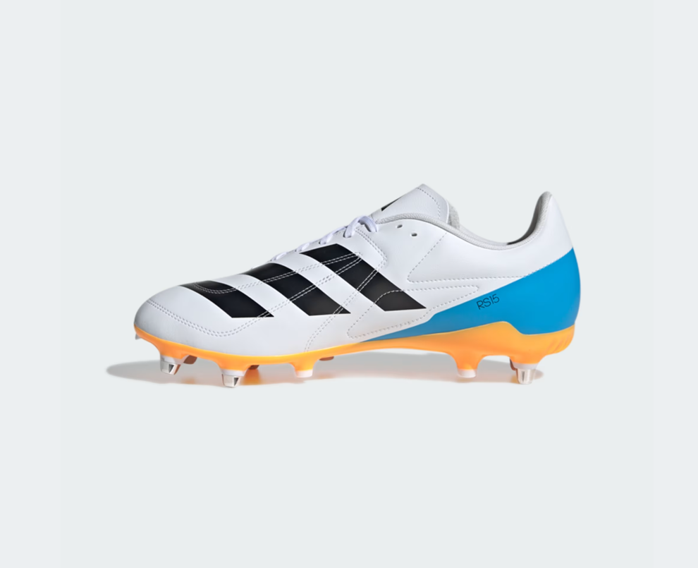 A-C72 (Adidas RS15 soft ground boots white/lucid aquamarine/lucid tangerine) 122597214