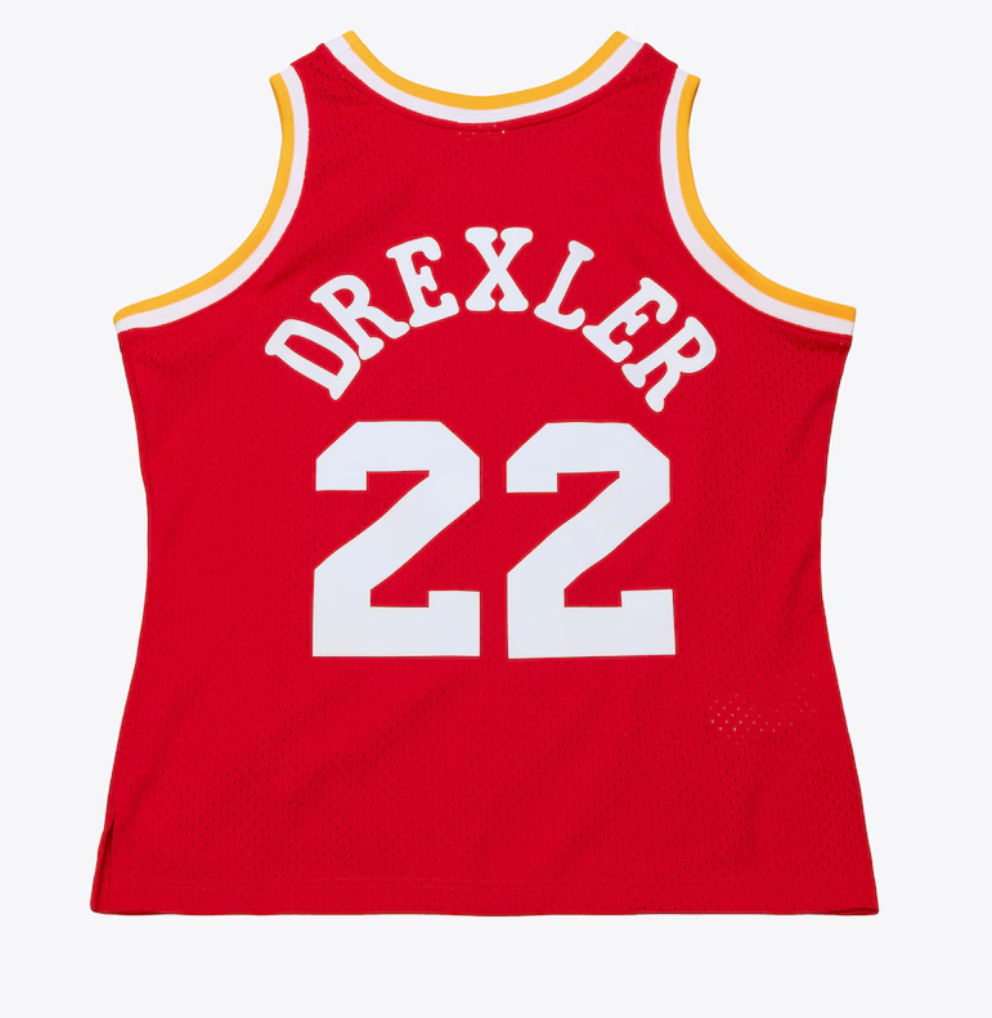 MNA-I49 (Mitchell & ness swingman jersey 1994 rockets drex university red) 112598260