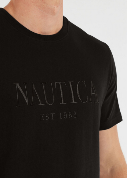 NTA-M14 (Nautica big & tall tonal embroidered nautica t-shirt true black) 122593913