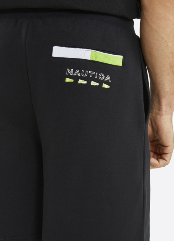 NTA-A15 (Nautica sawton 7.5" fleece track shorts black) 122594783