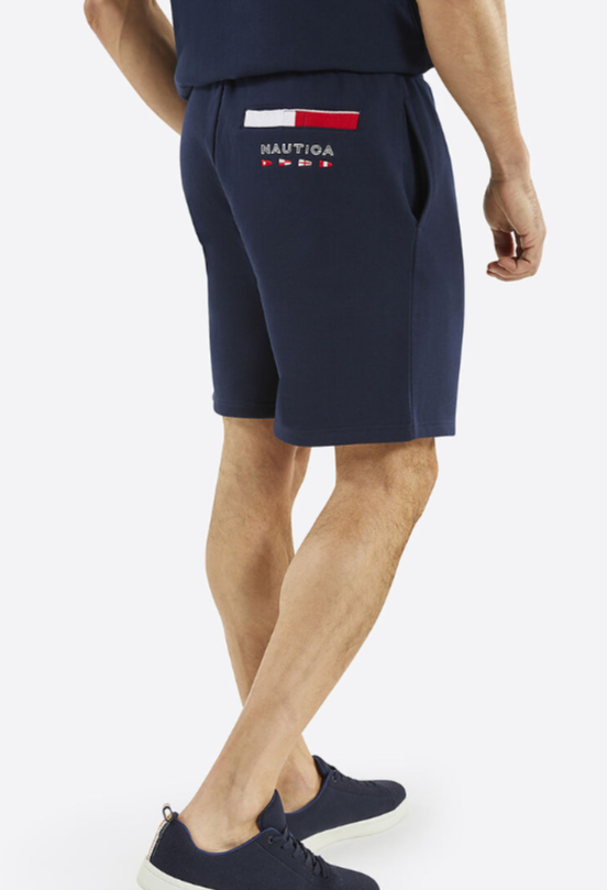 NTA-B15 (Nautica sawton 7.5" fleece track shorts dark navy) 122594783
