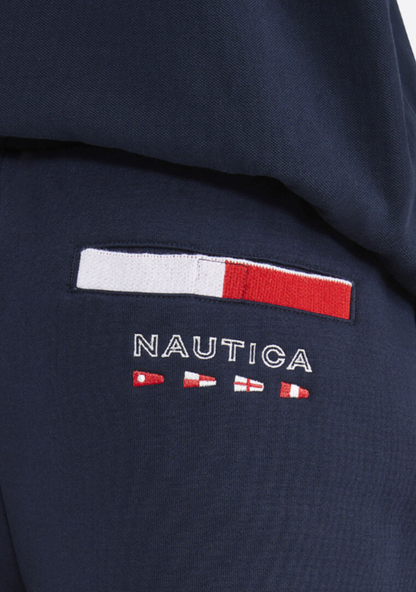 NTA-B15 (Nautica sawton 7.5" fleece track shorts dark navy) 122594783