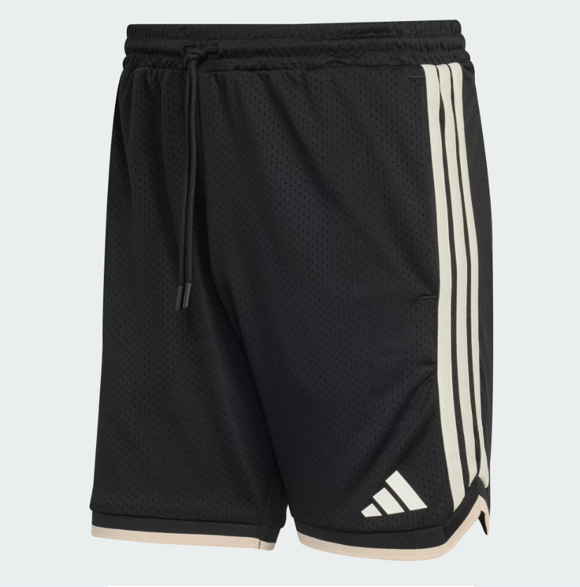 AA-W29 (Adidas stadium mesh shorts black/off white) 12694089