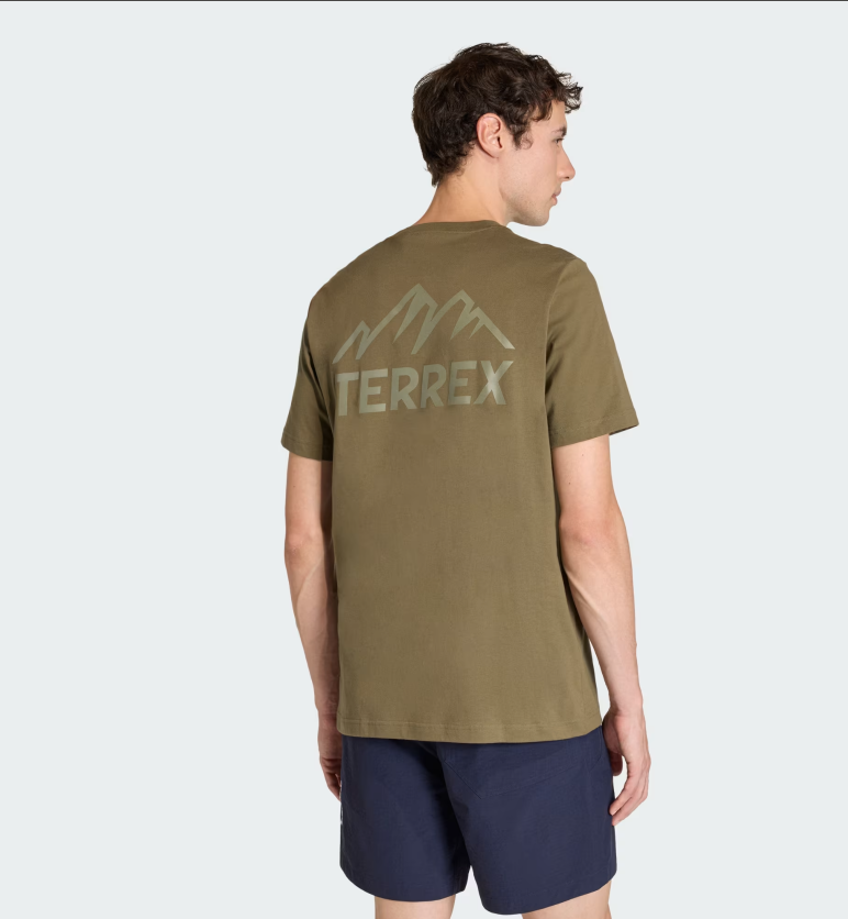 AA-X29 (Adidas terrex mountain graphic t-shirt olive strata) 12693125