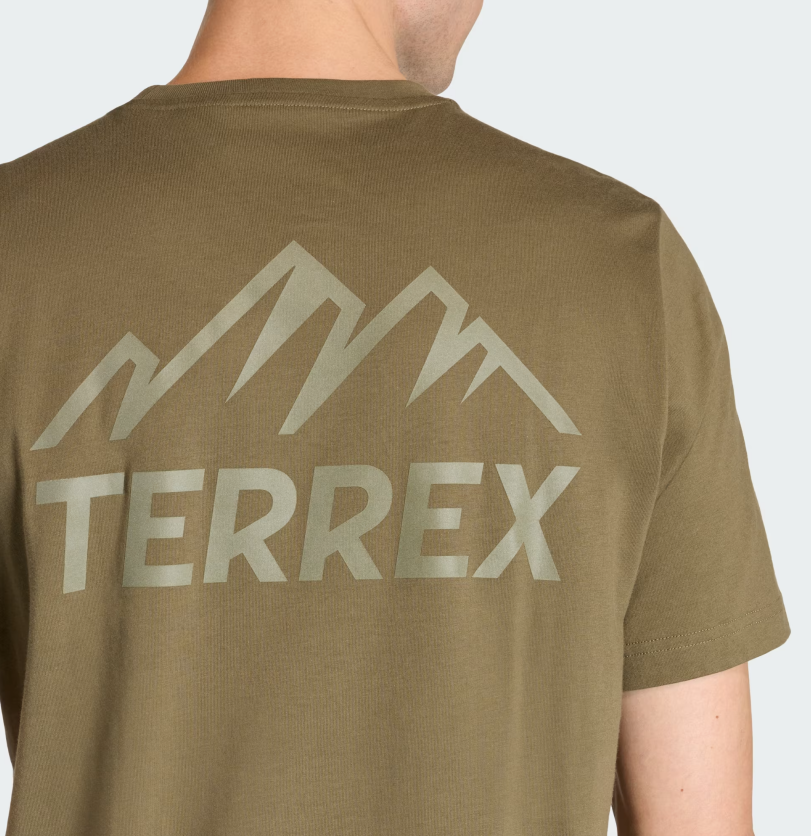 AA-X29 (Adidas terrex mountain graphic t-shirt olive strata) 12693125