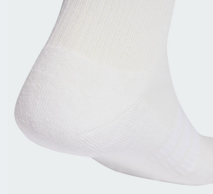 AA-C30 (Adidas essentials cushioned crew socks 6 pack white/black) 22691927