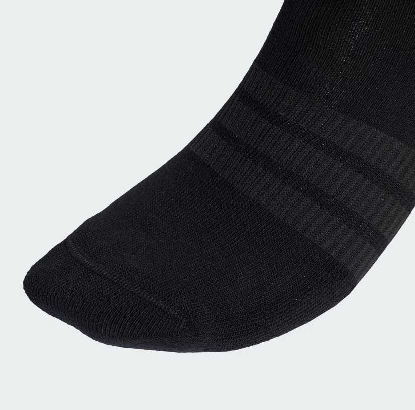 AA-Z29 (Adidas essentials cushioned crew socks 6 pack black/white) 22691927
