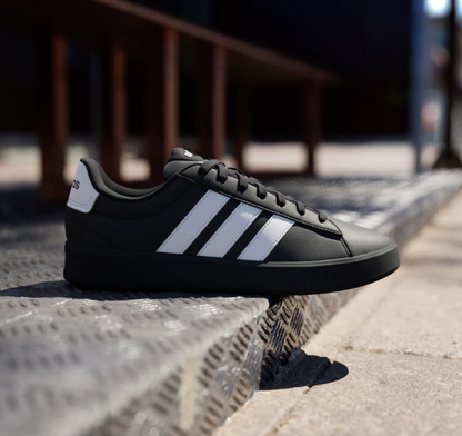A-J72 (Adidas grand court 3.0 shoes black/white) 22696735