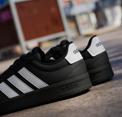 A-J72 (Adidas grand court 3.0 shoes black/white) 22696735