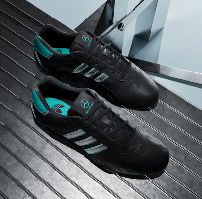 A-S72 (Adidas adiracer low mercedes amg petronas F1 team shoes black/matte silver/semi mint rush) 226910580