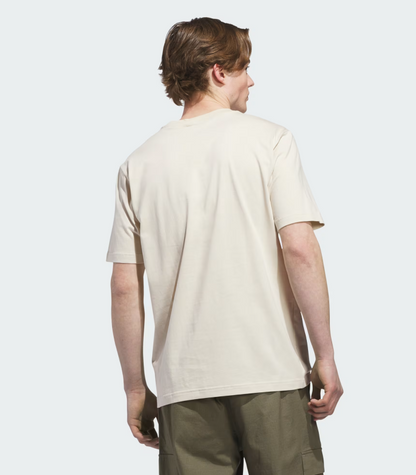 AA-D30 (Adidas beige wordmark graphic tee crystal linen) 22692406