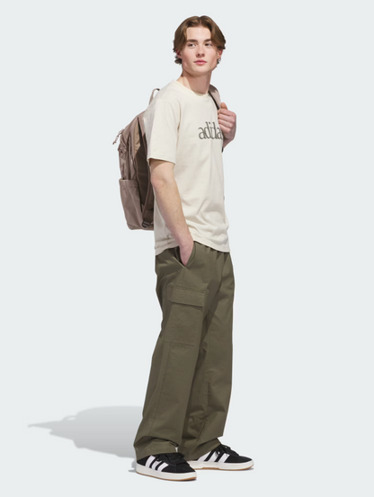 AA-D30 (Adidas beige wordmark graphic tee crystal linen) 22692406