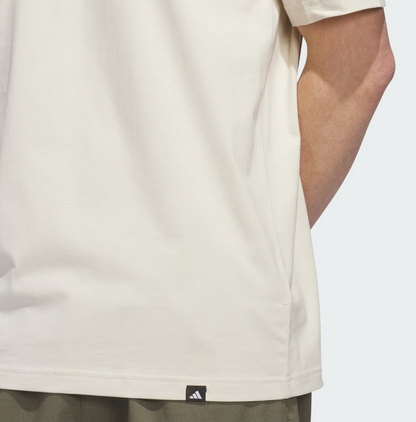 AA-D30 (Adidas beige wordmark graphic tee crystal linen) 22692406