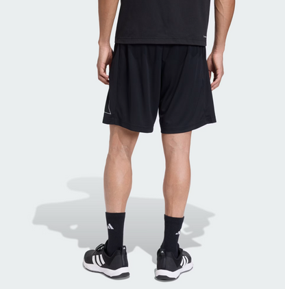 AA-I30 (Adidas workout essentials base pique big logo shorts black) 22692646