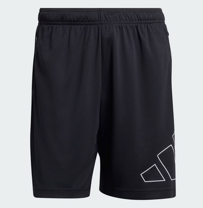 AA-I30 (Adidas workout essentials base pique big logo shorts black) 22692646