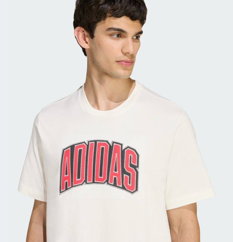AA-J30 (Adidas stadium collegiate graphic t-shirt off white) 22692406