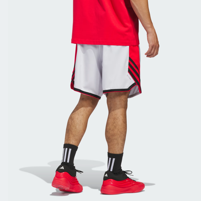 AA-L30 (Adidas crazy lite shorts dash grey/pure ruby) 22694089
