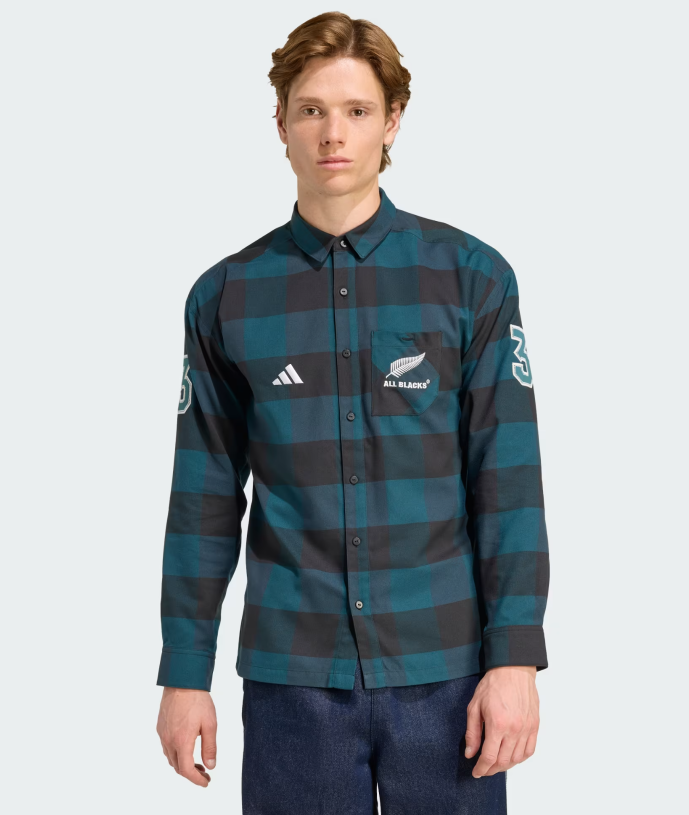 AA-S30 (Adidas all blacks flannel shirt all black/aurora ivy) 22695913