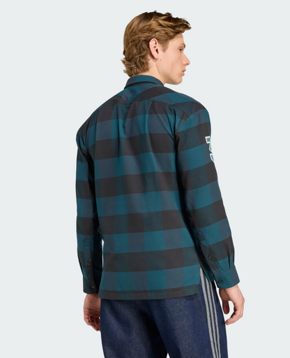 AA-S30 (Adidas all blacks flannel shirt all black/aurora ivy) 22695913