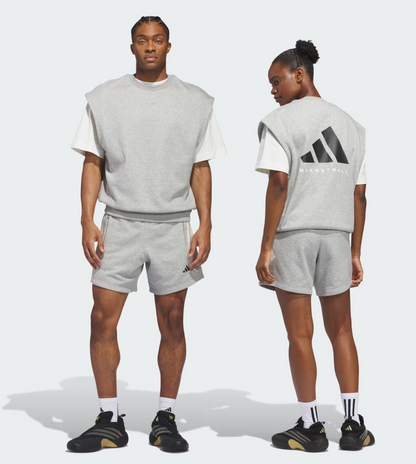 AA-U30 (Adidas short 3 stripe shorts medium grey heather) 22696251