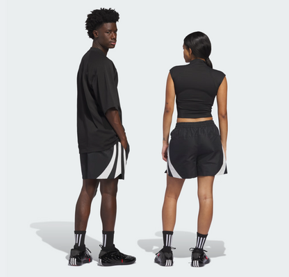 AA-V30 (Adidas basket ball woven shorts black/pure ruby) 22696251