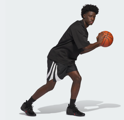 AA-V30 (Adidas basket ball woven shorts black/pure ruby) 22696251