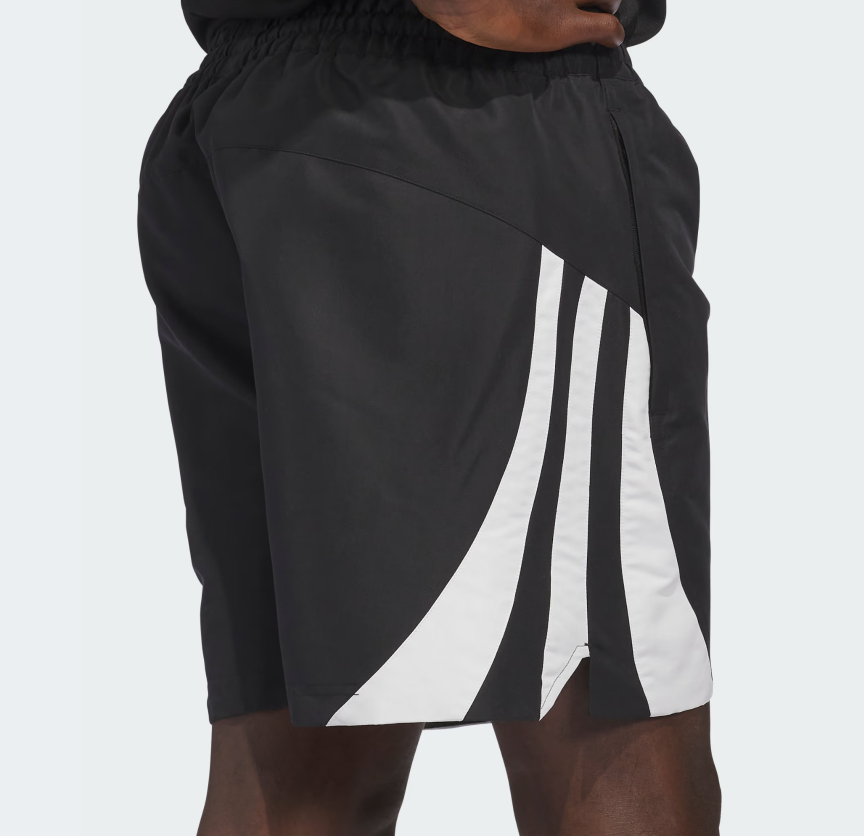 AA-V30 (Adidas basket ball woven shorts black/pure ruby) 22696251