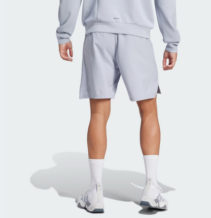 AA-Y30 (Adidas designed for training 3-stripes shorts halo silver) 32693849