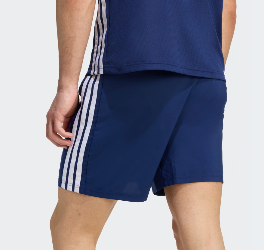 AA-A31 (Adidas workout essentials base 3 stripes woven shorts dark blue/white) 32692646