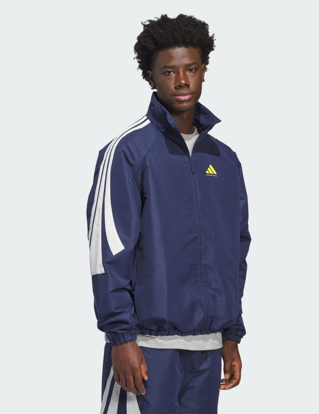 AA-J31 (Adidas basketball woven track jacket night indigo/white) 326910580
