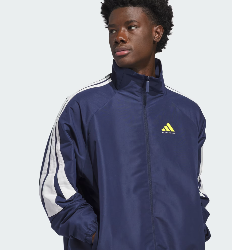 AA-J31 (Adidas basketball woven track jacket night indigo/white) 326910580