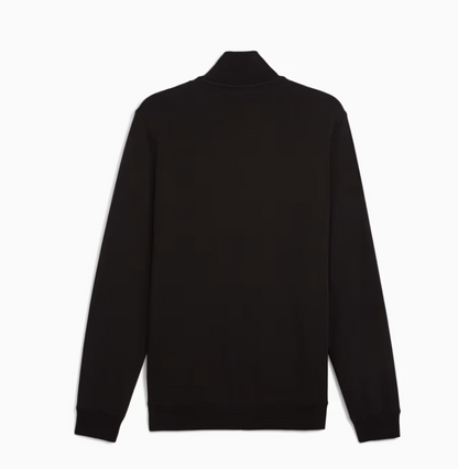 PA-M12 (Puma essentials no.1 logo half-zip fleece pullover black) 32694500
