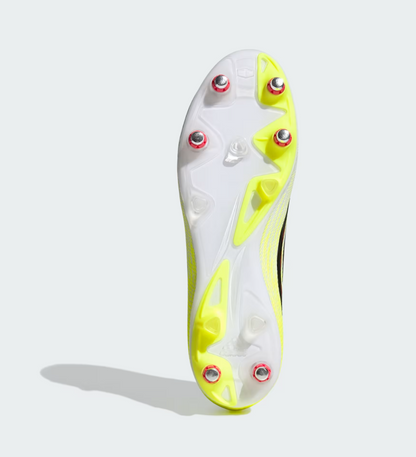 A-W72 (Adidas F50 league soft ground boots team solar yellow/black/lucid red) 32697694
