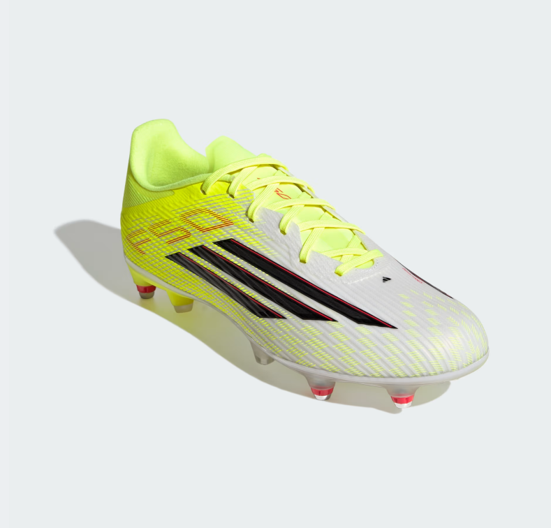 A-W72 (Adidas F50 league soft ground boots team solar yellow/black/lucid red) 32697694