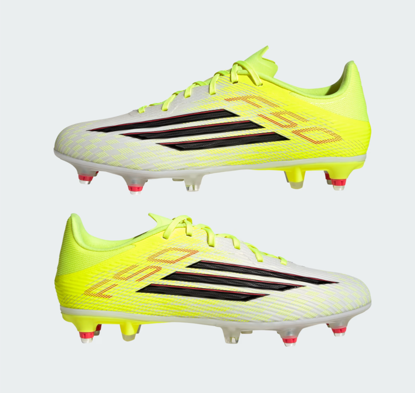 A-W72 (Adidas F50 league soft ground boots team solar yellow/black/lucid red) 32697694