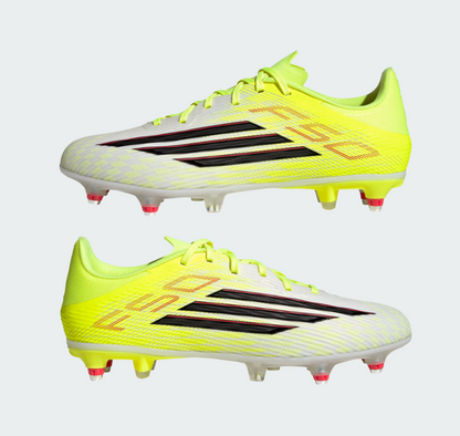 A-W72 (Adidas F50 league soft ground boots team solar yellow/black/lucid red) 32697694
